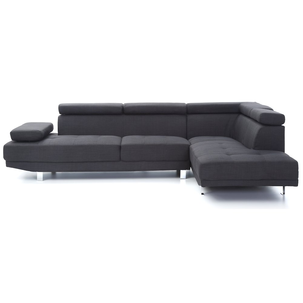 Glory Furniture Riveredge Sectional in Black Color