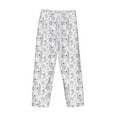 thumbnail image 3 of Lsque Elegant ice skates snowflakes Print Men's Pajama Pants, Lounge Pant - Comfortable Home Wear,Elastic Waistband, Stylish Design-XX-Large, 3 of 9