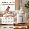 thumbnail image 3 of Momfree Baby Bottle Warmer,8-in-1 Baby Milk Warmer with Smart Temperature Control Fast Baby Food Heater,Automatic Shut-Off Breastmilk Warmer,Steam Sterilizer,with Defrost Keep for All Bottles, 3 of 11