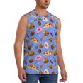 thumbnail image 2 of Balery Fastfoods Camisetas sin mangas para hombre, absorbe la humedad y protege contra el mal olor.-X-Large, 2 of 7