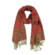 Paskmlna® Reversible Paisley Pashmina Shawl Wrap Elegant Colors #15