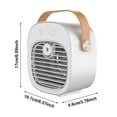 thumbnail image 3 of Portable Air Conditioner with 4800mAh Battery - 3 Speed Mini Personal Air Cooler, 4-8H Runtime, Quiet Desk Cooling Fan for Home, Office, Bedroom, Travel & Outdoor Use, 3 of 4