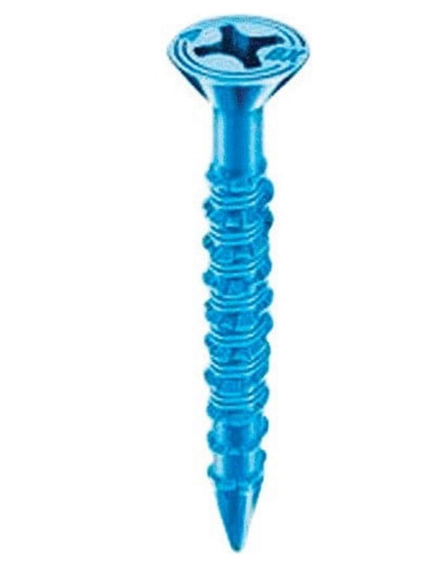 Six (6) ITW BRANDS Tapcon 3/16 x 2-1/4-Inch Concrete Anchors with Phillips Flat Head 24360, 75 each Package x 6 Packages Total 450 concrete anchors