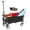 Black, variant on Folding Beach Wagon - Collapsible Cart with Wheels - Heavy Duty Utility Wagon - Outdoor Beach Cart - Shopping Basket - Red