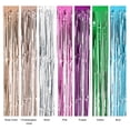 thumbnail image 4 of 100 * 300cm Metallic Foil Fringe Curtain Tinsel Shimmer Window, 4 of 7