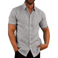 thumbnail image 1 of Chemise Décontractée pour Hommes Chemise Habillée en Chambray, 1 of 6
