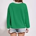 thumbnail image 3 of Oversized Sweatshirt for Women Crewneck Solid Color Long Sleeve Shirts Sweatshirt, 3 of 5