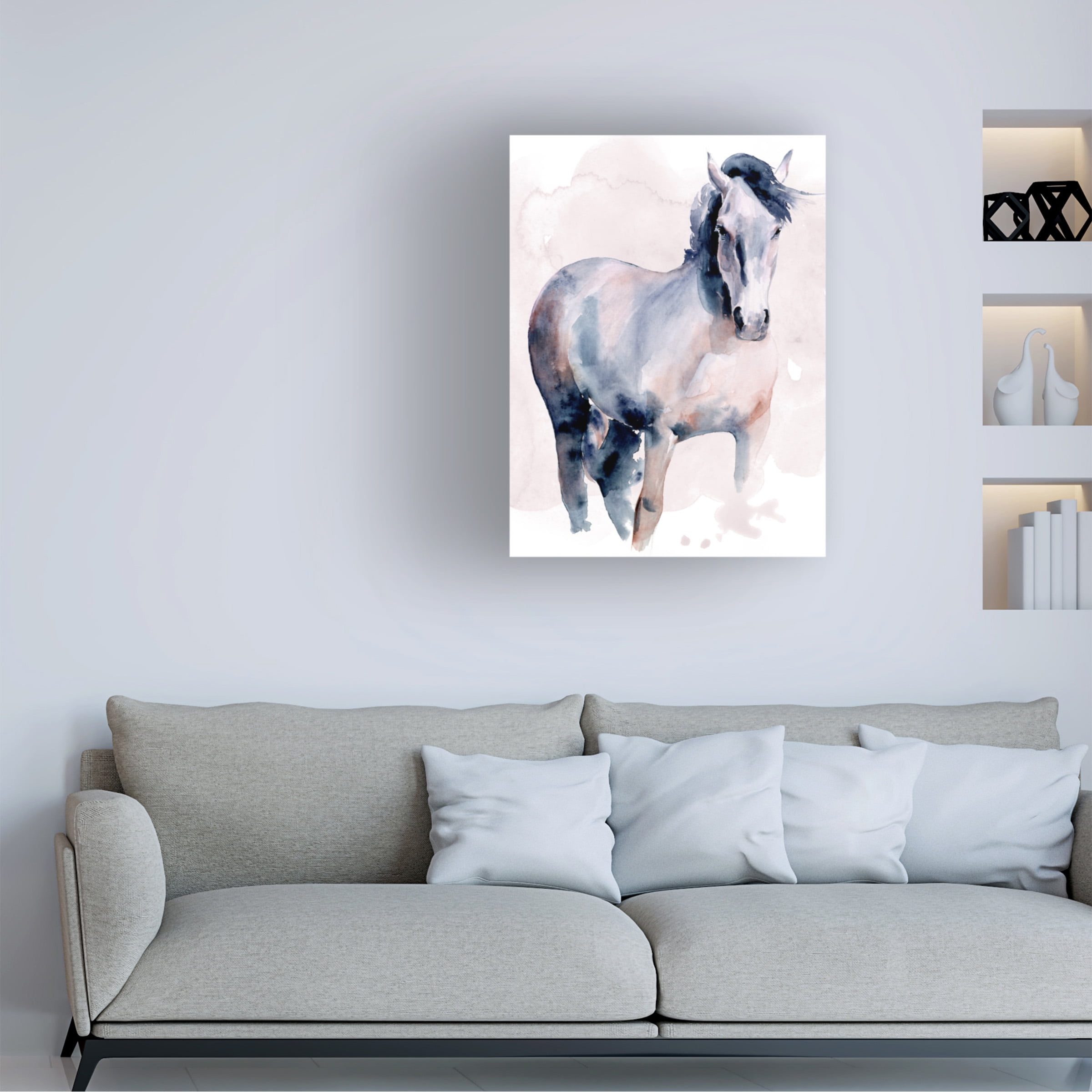 Jennifer Paxton Parker 'Horse in Watercolor I' Canvas Art