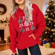 thumbnail image 5 of Sudadera con capucha para niñas y niños, sudadera de manga larga con cuello redondo y estampado de moda, jersey con bolsillo, sudadera de poliéster para niñas, 5 of 8
