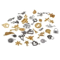 EHJRE 40 Pack Bulk Vintage Charms Craft Supplies DIY Loose Beads Charms Pendants for