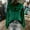 Green, variant on Women's Velvet Solid color Bow Shirts, Casual 3/4 Sleeve Cowl Neck tops, Long Sleeve Blouses Tops
