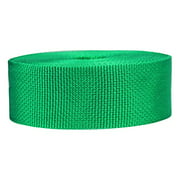 Strapworks Lightweight Polypropylene Webbing - Poly Strapping for Outdoor DIY Gear Repair, Pet Collars, Crafts - 2 Inch x 50 Yards - Kelly Green