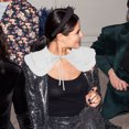 thumbnail image 2 of 1 pieza moda mujer gasa cuello falso desmontable hoja de loto borde falso collar, 2 of 5