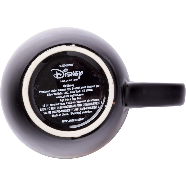 Silver Buffalo Lilo & Stitch Ohana Ceramic Camper Mug - 20 Oz, Floral Design, Microwave & Dishwasher Safe