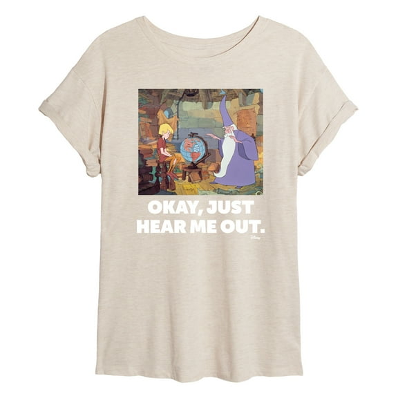 Disney - The Sword And The Stone - Okay, Just Hear Me Out - Juniors Ideal Flowy Muscle T-Shirt