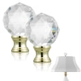 thumbnail image 1 of Shisuyan 2 Pcs Embout de Lampe Décorations de Dessus de Lampe à Visser Esthétique Embout de Lampe de Table Fileté Embout Rond de Lampe Accessoires de Harpe de Lampe, 1 of 8