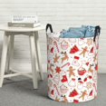 thumbnail image 6 of Daiia Gingerbread Holiday Sweets Round Laundry Basket with Handles Thickened Waterproof Circular hamper,Dirty Clothes Storage Basket for Bedroom,Bathroom,College Dorm-, 6 of 6