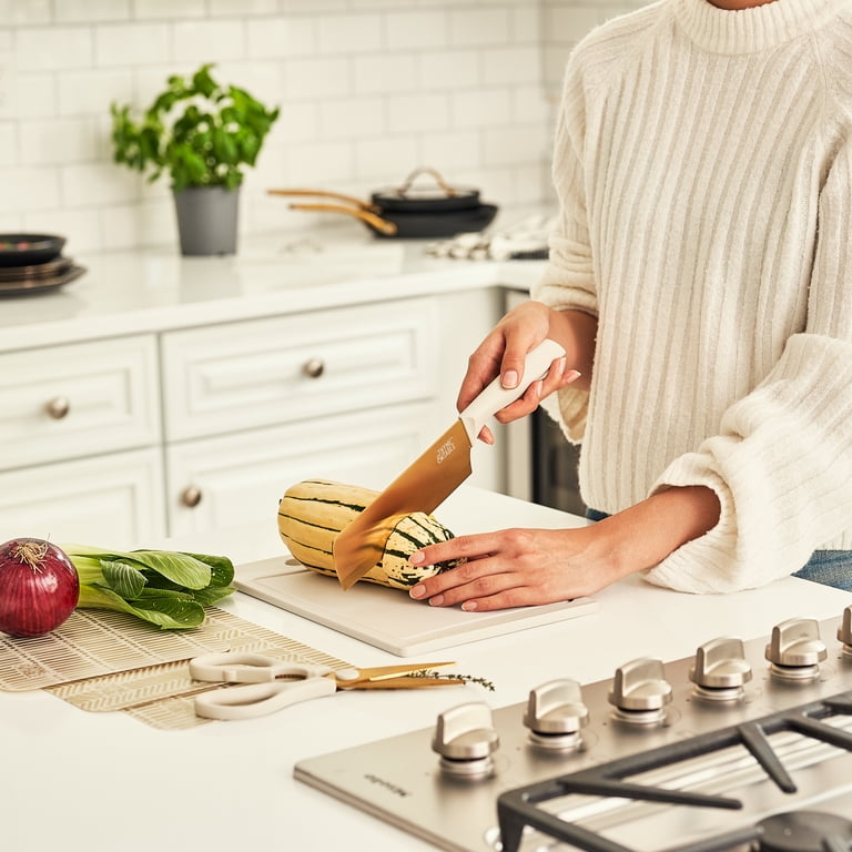 Thyme & Table 20 Piece Stainless Steel Gold Knife and Cutting