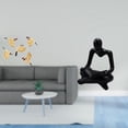thumbnail image 2 of Figura decorativa de pájaro de madera para pared, estatua de resina abstracta, decoración para el hogar con textura suave, ideal para sala de estar., 2 of 8