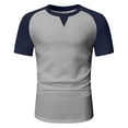 thumbnail image 6 of Sngxgn Mens Crewneck T-Shirt Casual Lightweight Fashion Tee Shirt Tops(Blue,XL), 6 of 6