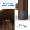 thumbnail image 4 of 71 Inch Dining Table for 6 People,Large Rectangular Kitchen Table W/Thick Sturdy Frame,Farmhouse Dining Room Tables W/Waterproof Wood Tabletop.Easy Assembly, 4 of 8