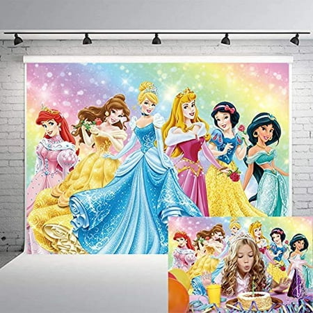Image of Princess Theme Photography Backdrop Princess Girls