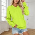 thumbnail image 2 of Aihuaihua V Neck Sweatshirt Women Pullover Sweatshirt Women Pocket Cute Comfort Sweatshirts No Hood Oversized Y2K Fall Outfits Soft Winter Clothes 2025, 2 of 5