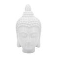 thumbnail image 6 of Ceramic Buddha Head Figurine Sculpture for Home Decor - Decorative Statue for Office Desk and Shelf Accent - Modern Ornament Display for Living Room and Coffee Table Decor - 10", White, 6 of 12
