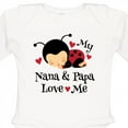 thumbnail image 4 of Inktastic Nana and Papa Love Me Baby Boys or Girls Long Sleeve Baby Bodysuit, 4 of 5