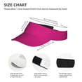 thumbnail image 4 of Gaeub Darkmagenta Sun Visor Hats with Empty Top and Adjustable, UV Protection for Golf Tennis Cycling Running, 4 of 8
