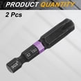 thumbnail image 3 of Uxcell 2pcs T50 Torx Impact Screwdriver Bit 1/4" Hex Shank 2" Long Magnetic No Hole, 3 of 7