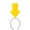 Yellow, variant on Arrow Headband Funny Arrow Boppers with Arrowhead Elastic Hair Hoop Creative Hair Band Decorative Headdress Women Girls Hair Accessories Red