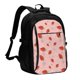 thumbnail image 1 of Balery Strawberry Mochila con carga USB para hombre y mujer - Mochila impermeable y antirrobo para laptop con puerto USB para viajes, trabajo, 1 of 7