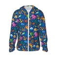 thumbnail image 1 of Fotbe Sea Fish Chaqueta con Protección Solar UPF 50+ para Hombre y Mujer, Camisa con Capucha y Bolsillos-Large, 1 of 7