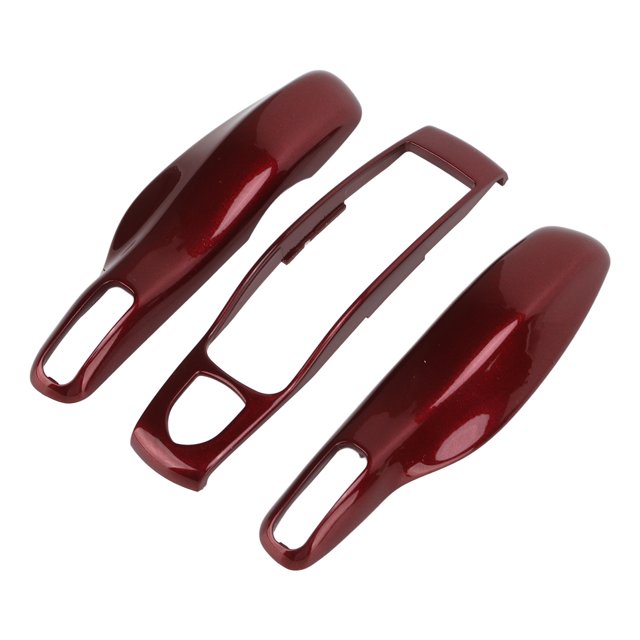 Fundas para mando a distancia para Boxster Turbo Macan Cayman 911 718, funda para mando a distancia, protectores de piel de entrada sin llave pintados(Rojo)