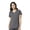 Pewter Heather, variant on WonderWink Moto Women's 6199 Moto V-Neck Scrub Top Navy 2X-Large