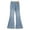 Blue, variant on Vividxx Pants For Girls Casual Tollder Girl High Elastic Waist Flare Slimming Leg Pants Casual Long Wide Leg Pants Bag Jeans Trousers 4-5 Years