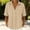 *Khaki, variant on ClodeEU Women's Collared Polka Dot Short Sleeve Blouse,Casual Loose Fit Top White,Women's Plus XXL