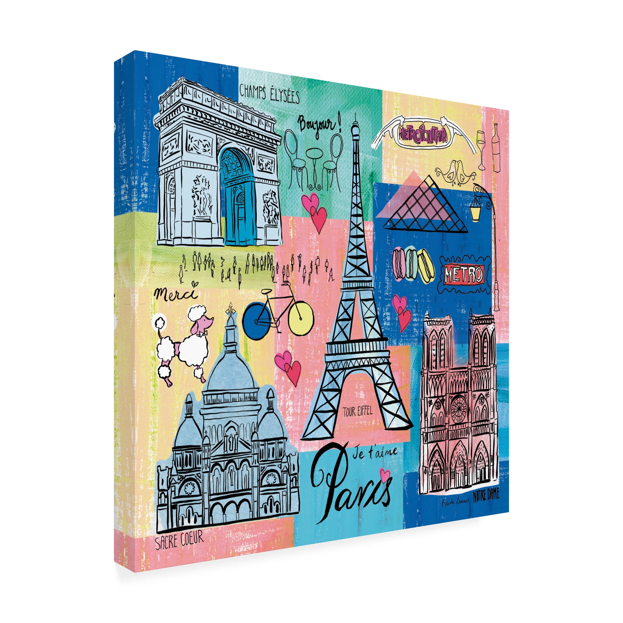 Trademark Fine Art 'Global Travel II' Canvas Art by Farida Zaman