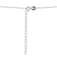 thumbnail image 3 of X Letter Initial Alphabet 925 Silver Necklace, 15 inches with extender, 3 of 4