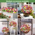 thumbnail image 6 of Scidweet Artificial Flowers for Outdoors, 24 Bundles Faux Fake Silk Morning Glory Flower Plants for Outside Spring Summer Patio Garden Porch Yard Home Decor, Multicolor, 6 of 7