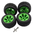 thumbnail image 1 of Neumático de control remoto Ampliar neumáticos Modificación Modificación Remonte llantas Accesorios Reemplazo para WLTOYS 12428 144001 124018 Paquete verde de 4 Inevent FN001209-01, 1 of 7