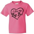 thumbnail image 3 of Inktastic I Love My Big Bro in Black Chalk Heart Youth T-Shirt, 3 of 5