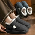 thumbnail image 2 of HNMKIU Winter Slippers for Women Men Women Closed Heel Lined Thick Soft Sole Warm Cozy Indoor Outdoor Shoes Slippers for Women Outdoor Z03_Coffee,40（40-41）, 2 of 4