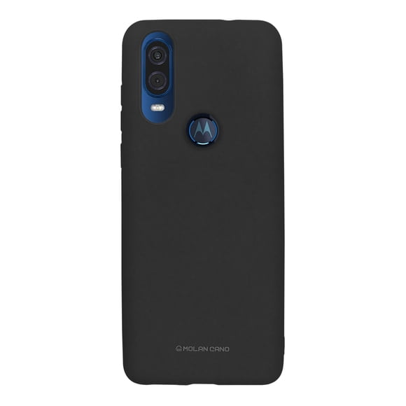 Funda para Motorola Moto One vision | action Soft Negro Molan Cano Soft Jelly