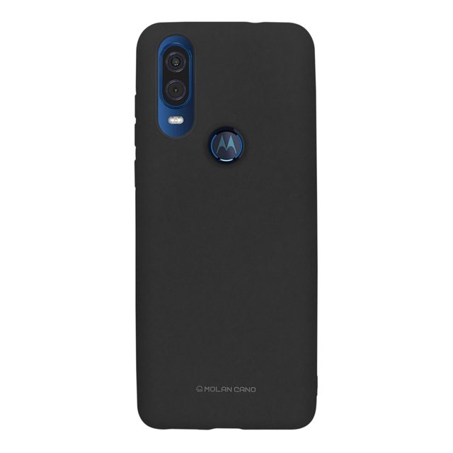 Funda para Motorola Moto One vision | action Soft Negro Molan Cano Soft Jelly