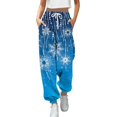thumbnail image 1 of Pantalones de Moda Gibobby Colombianos para Mujer con Estampado Navideño Talla L, 1 of 4