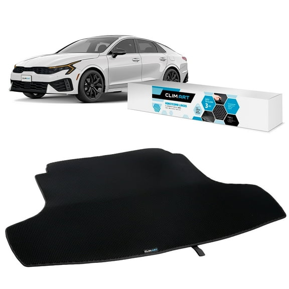 CLIM ART Cargo Liner for Kia K-5 2021-2026 Custom Fit Trunk Mat, with Honeycomb Dirtproof & Waterproof Technology - All-Climate, Heavy Duty, Anti-Slip Cargo Liner, Luggage - FL01121103