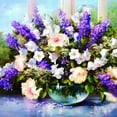 thumbnail image 1 of Pintura Diamante,Diy 5d pintura diamante lavanda manojo flores rhinestone bordado taladro completo j Abody Lavanda, 1 of 7