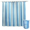 Elite Home Fashions 3-Piece Shower Curtain, Hooks, and Hamper Set, Line